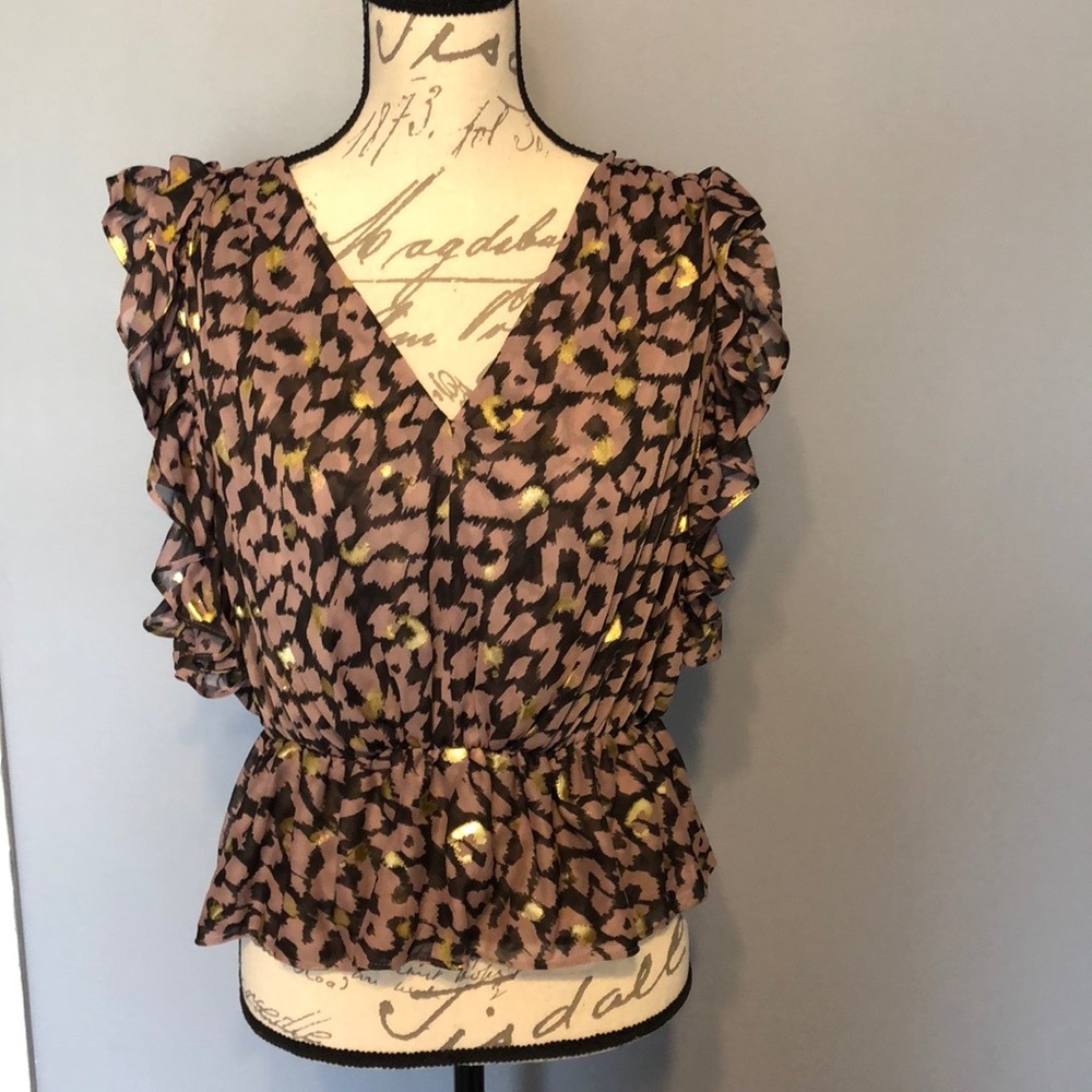 Leopard print blouse